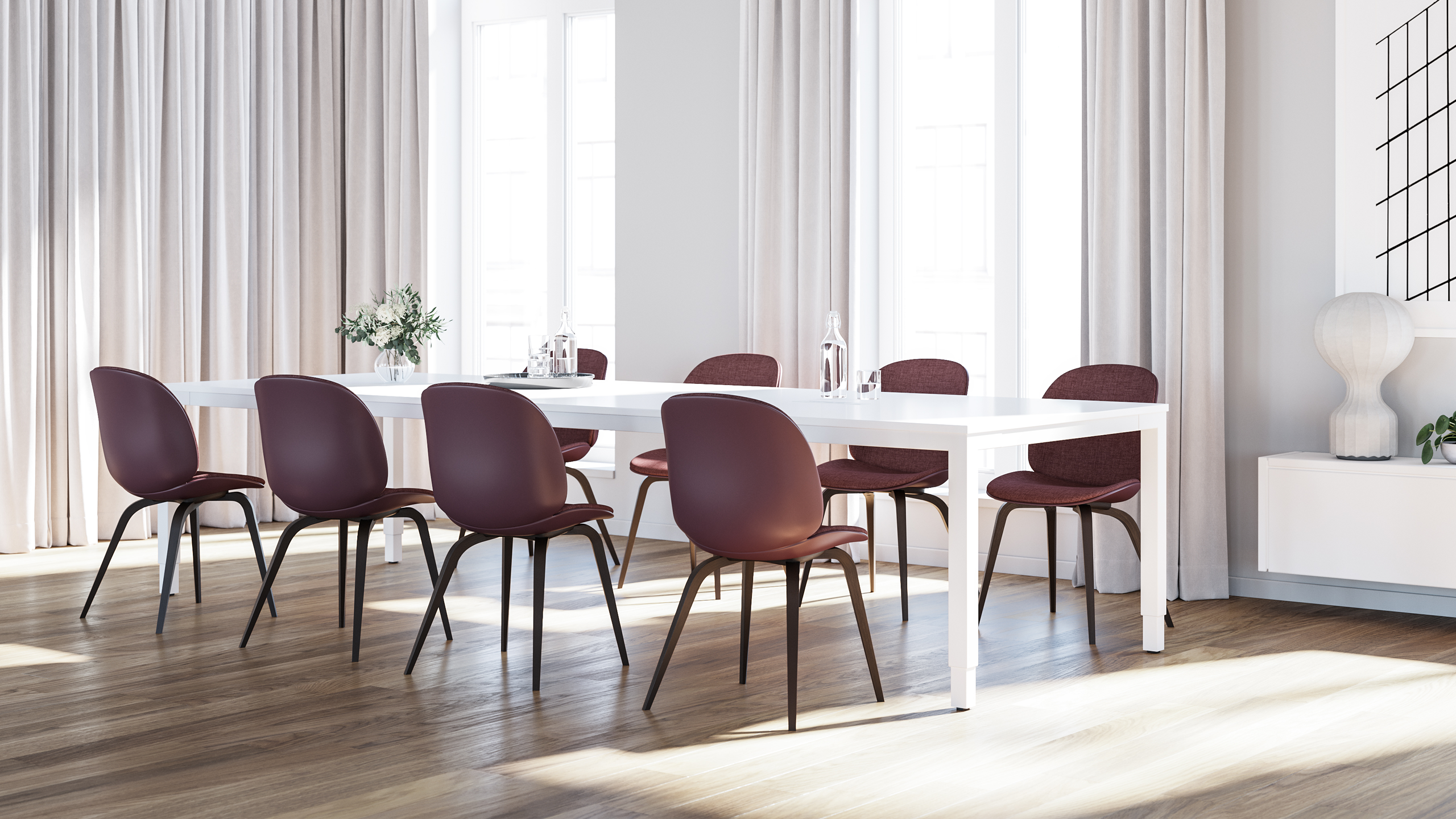 Height-adjustable frames for conference tables | Swedstyle