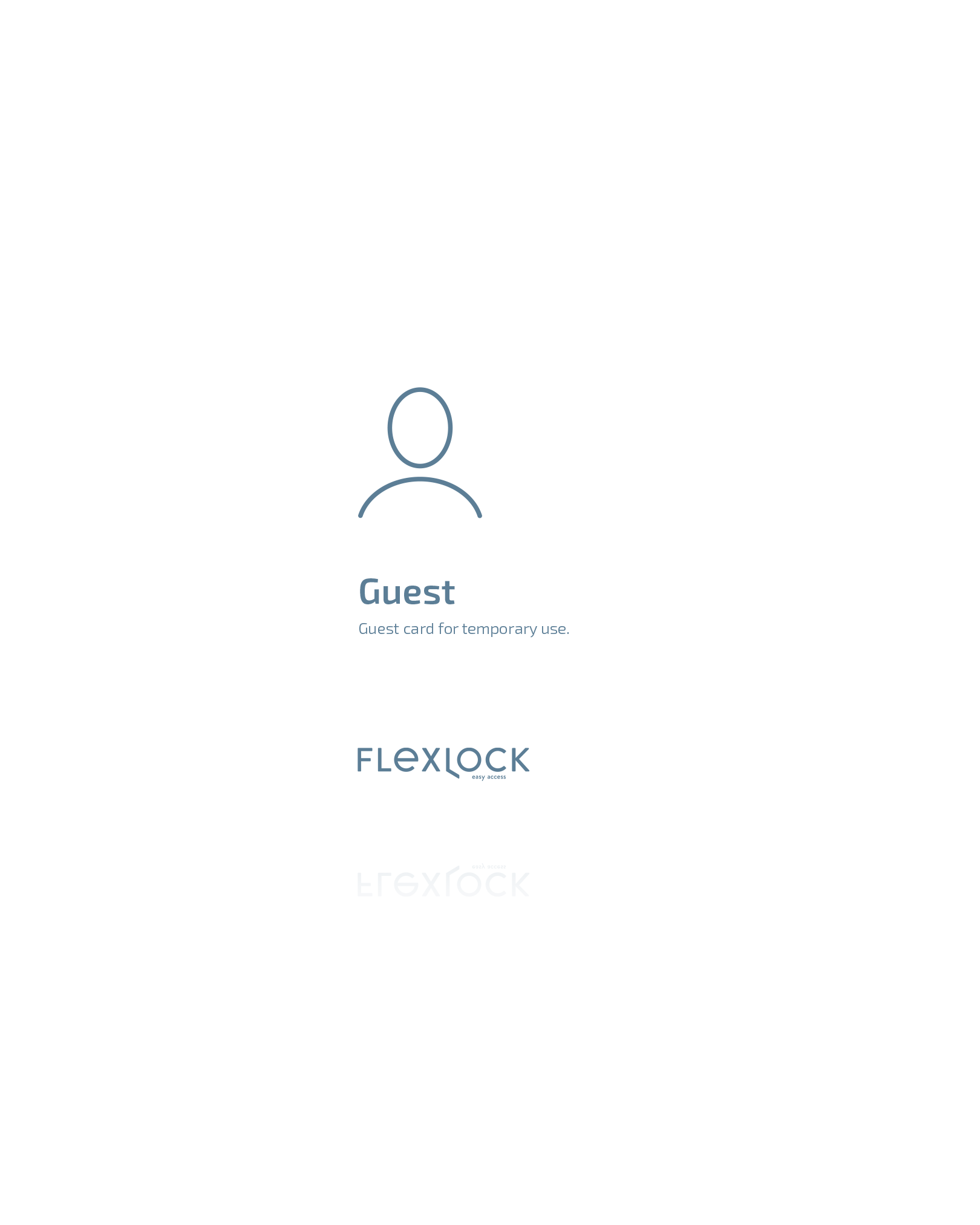 Guest cards for unlocking digital locking systems | Flexlock